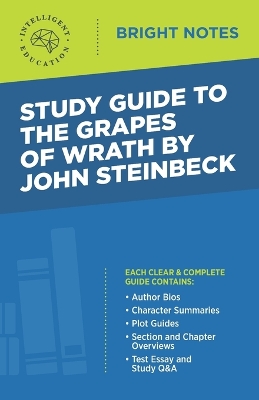 Study Guide to The Grapes of Wrath by John Steinbeck book