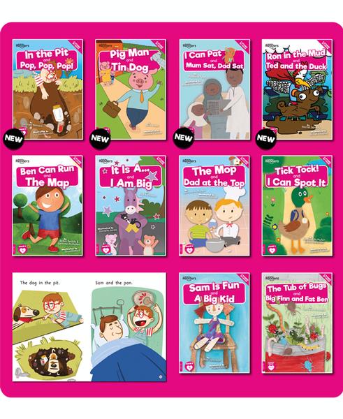 BookLife Decodable Readers Level 1 Pink Set of 10 book