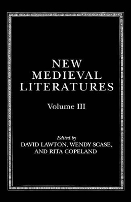 New Medieval Literatures: Volume III book