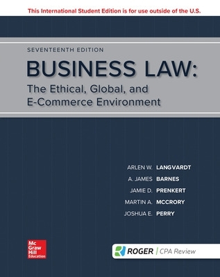 ISE Business Law book
