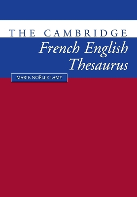 Cambridge French-English Thesaurus book