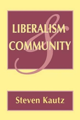 Liberalism and Community book