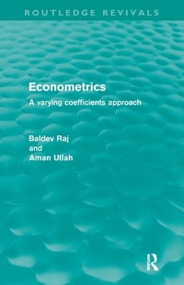 Econometrics (Routledge Revivals) by Baldev Raj