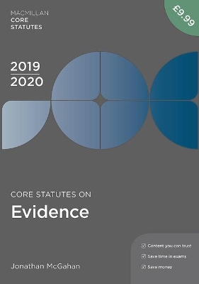 Core Statutes on Evidence 2019-20 book