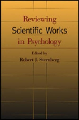 Reviewing Scientific Works in Psychology book