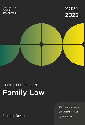 Core Statutes on Family Law 2021-22 book