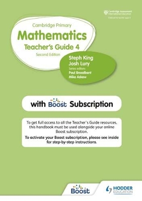 Hodder Cambridge Primary Mathematics Teacher's Guide Stage 4 with Boost Subscription book