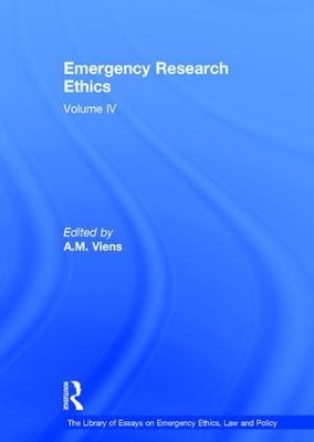 Emergency Research Ethics book