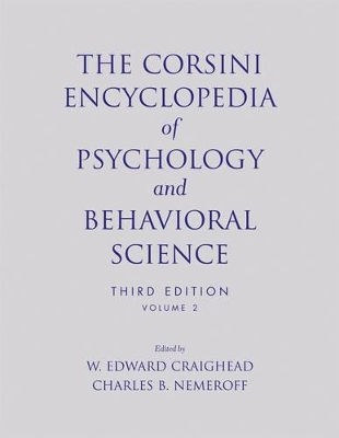 Corsini Encyclopedia of Psychology and Behavioral Science, Volume 2 book