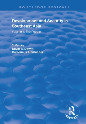 Development and Security in Southeast Asia: Volume I: The Environment by Carolina G. Hernandez