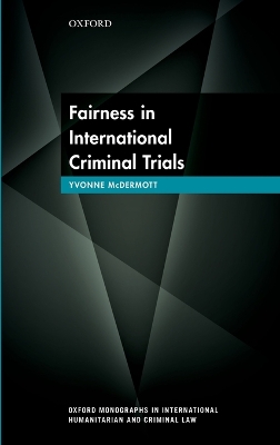 Fairness in International Criminal Trials book