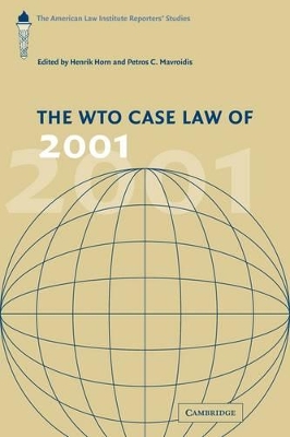 WTO Case Law of 2001 book