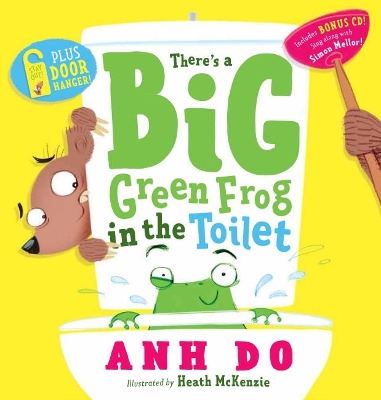There's a Big Green Frog in the Toilet + CD with Door Hanger book
