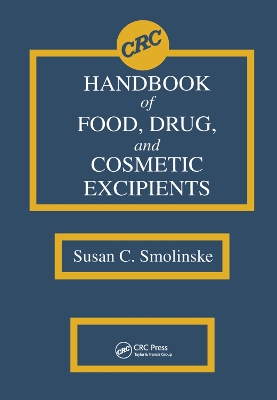 CRC Handbook of Food, Drug, and Cosmetic Excipients book