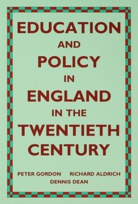 Education and Policy in England in the Twentieth Century book