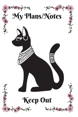 Egyptian Cat Bastet Planner/Notebook With Pink Frame book