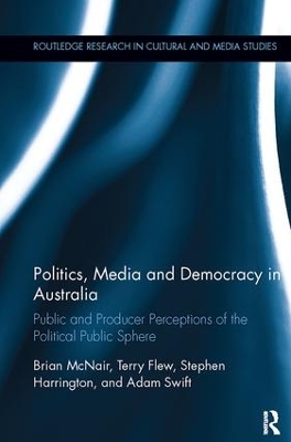 Politics, Media and Democracy in Australia by Brian McNair