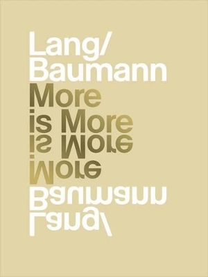 Lang/Baumann: More is More book