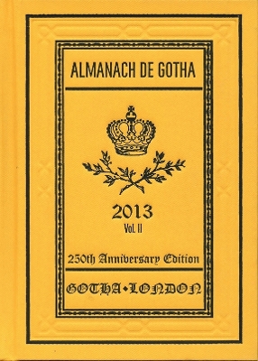 Almanach de Gotha 2013 book