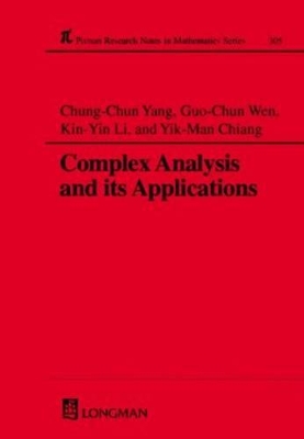 Complex Analysis and Its Applications book