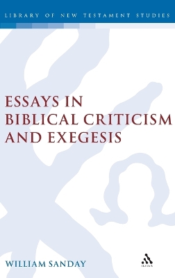 Essays in Biblical Criticism and Exegesis book