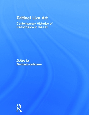 Critical Live Art book