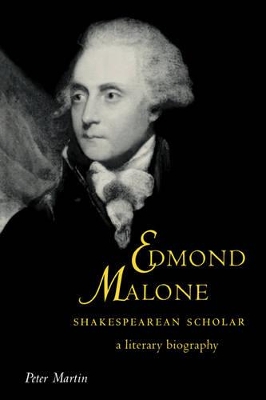 Edmond Malone, Shakespearean Scholar book