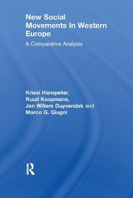 New Social Movements In Western Europe by Kriesi Hanspeter