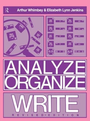 Analyze, Organize, Write book