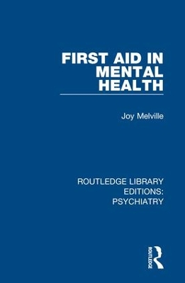 First Aid in Mental Health book