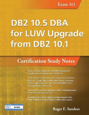DB2 10.5 DBA for LUW Upgrade from DB2 10.1 book