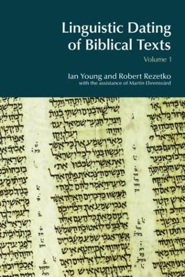 Linguistic Dating of Biblical Texts book