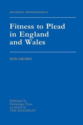 Fitness To Plead In England And Wales book