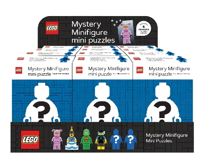LEGO Mystery Minifigure Puzzles Blue Edition 12 Copy CDU book