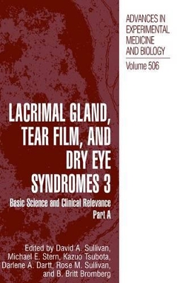 Lacrimal Gland, Tear Film, and Dry Eye Syndromes 3 book