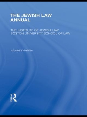 Jewish Law Annual book