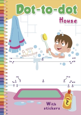 Dot-to-Dot House: With stickers book