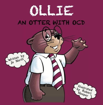 Ollie an otter with OCD book