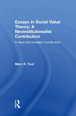 Essays in Social Value Theory book