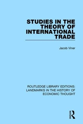 Studies in the Theory of International Trade book