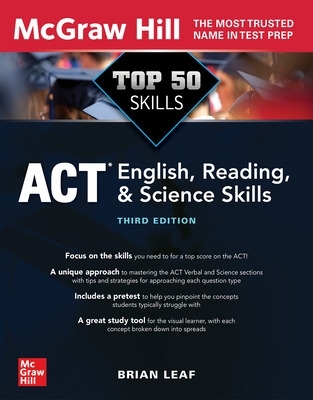 Top 50 ACT English, Reading, and Science Skills, Third Edition book