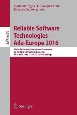 Reliable Software Technologies - Ada-Europe 2016 book