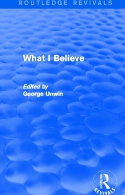 What I Believe book