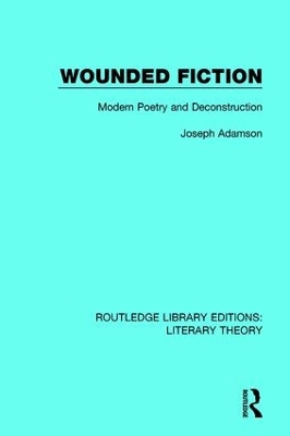 Wounded Fiction: Modern Poetry and Deconstruction by Joseph Adamson