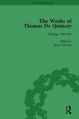 The Works of Thomas De Quincey, Part I Vol 1 book