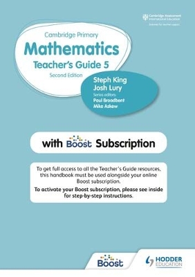 Hodder Cambridge Primary Mathematics Teacher's Guide Stage 5 with Boost Subscription book