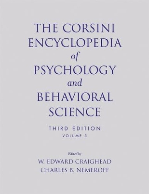 The Corsini Encyclopedia of Psychology and Behavioral Science, Volume 3 book