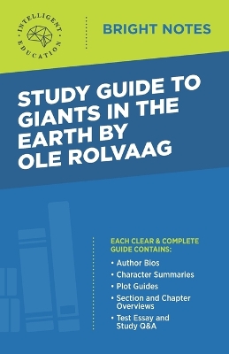 Study Guide to Giants in the Earth by Ole Rolvaag book