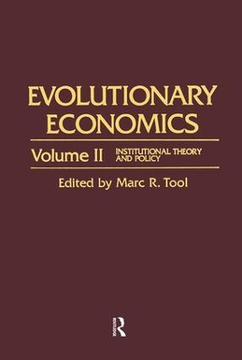 Evolutionary Economics by Marc R. Tool
