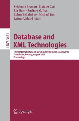 Database and XML Technologies book